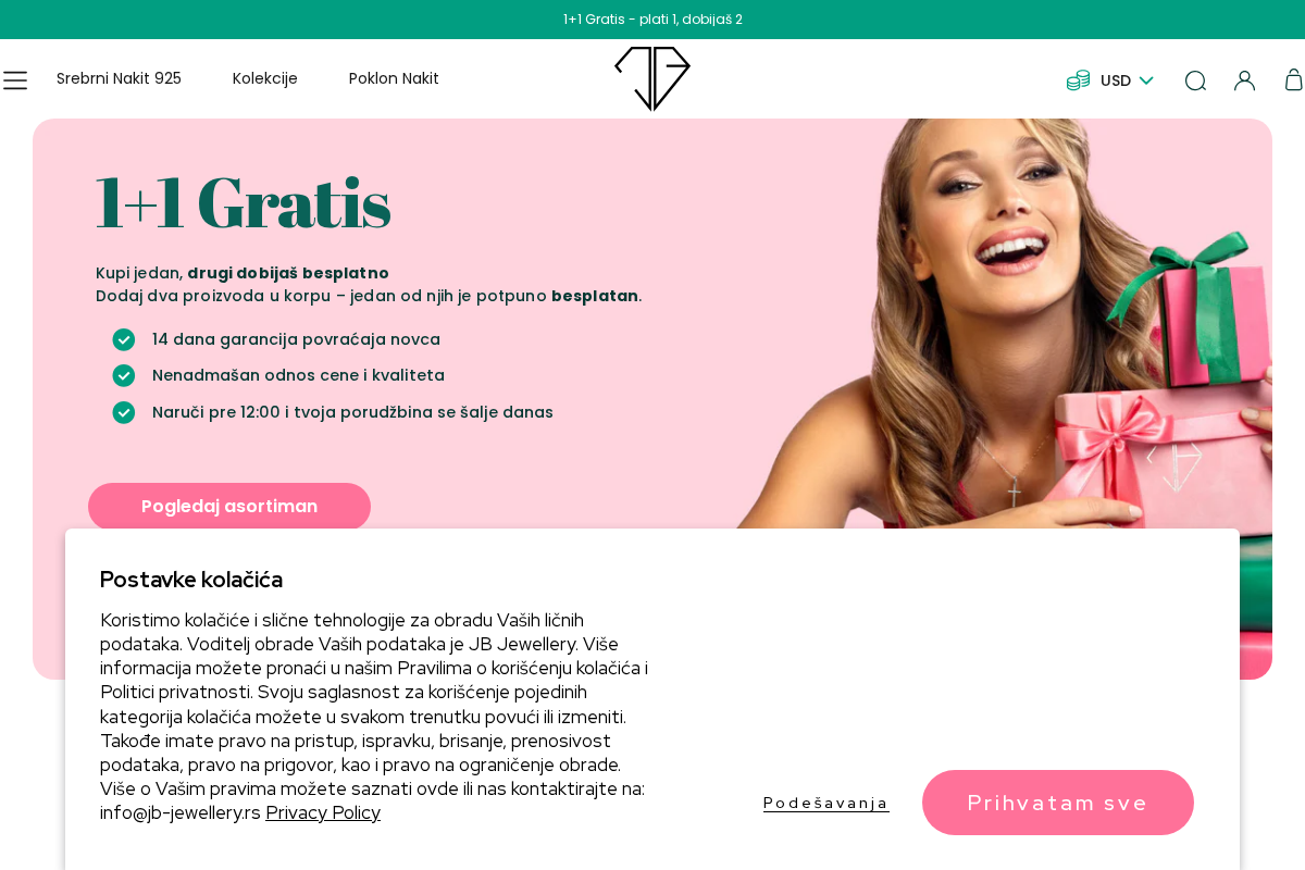 JB Jewellery homepage screenshot