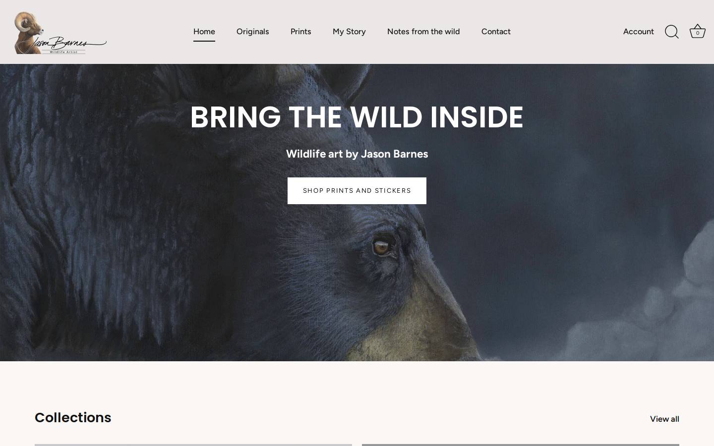 jbarnesart.com homepage screenshot