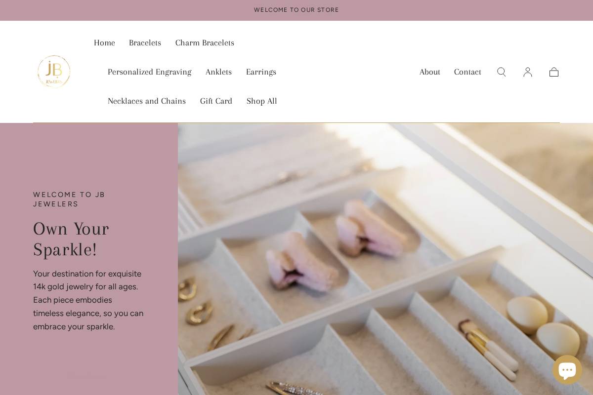 jbjewel.com homepage screenshot