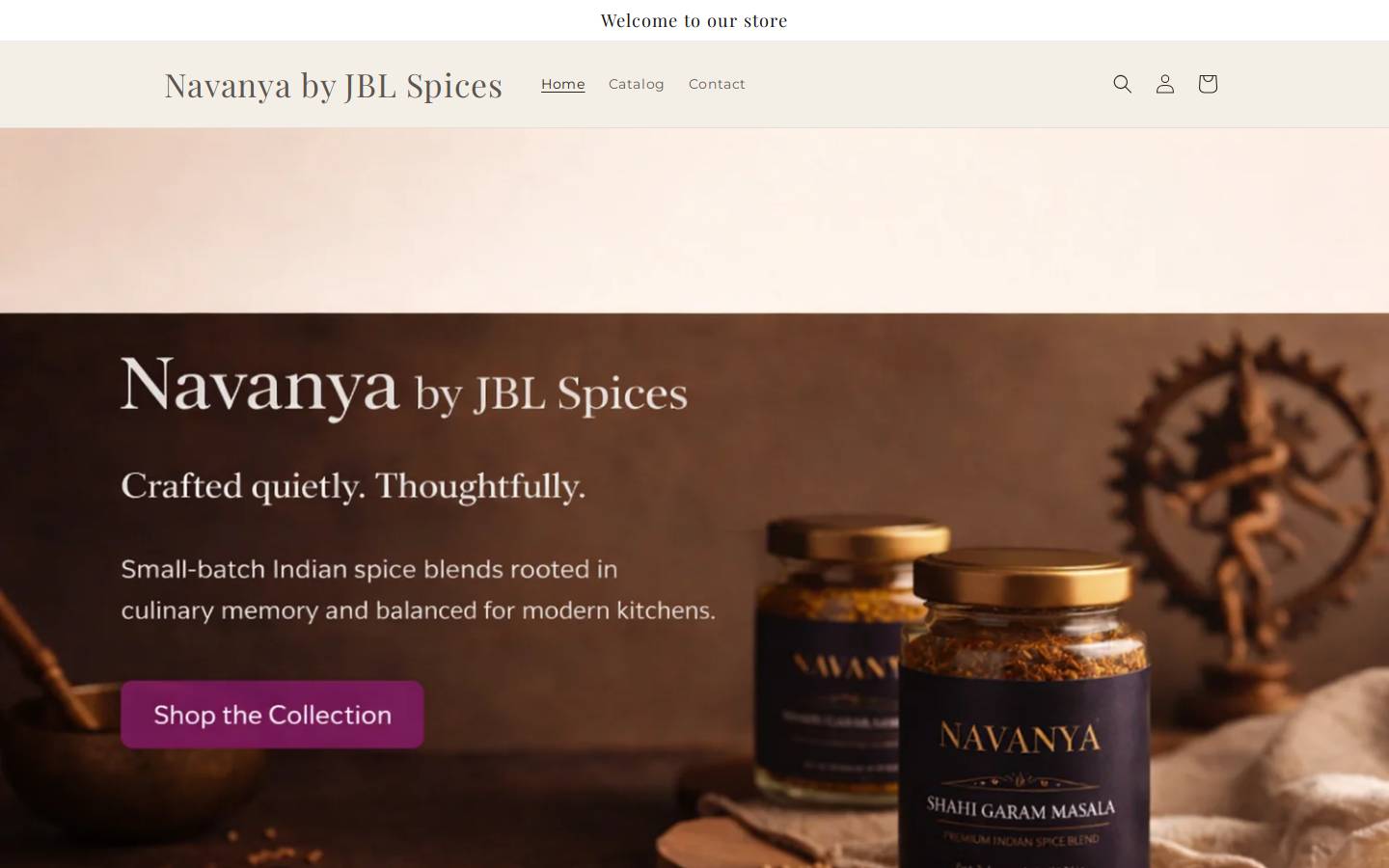 jblspices.com homepage screenshot