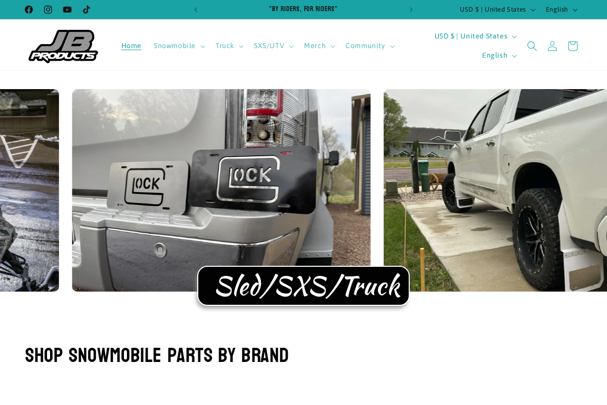 JB Products homepage screenshot