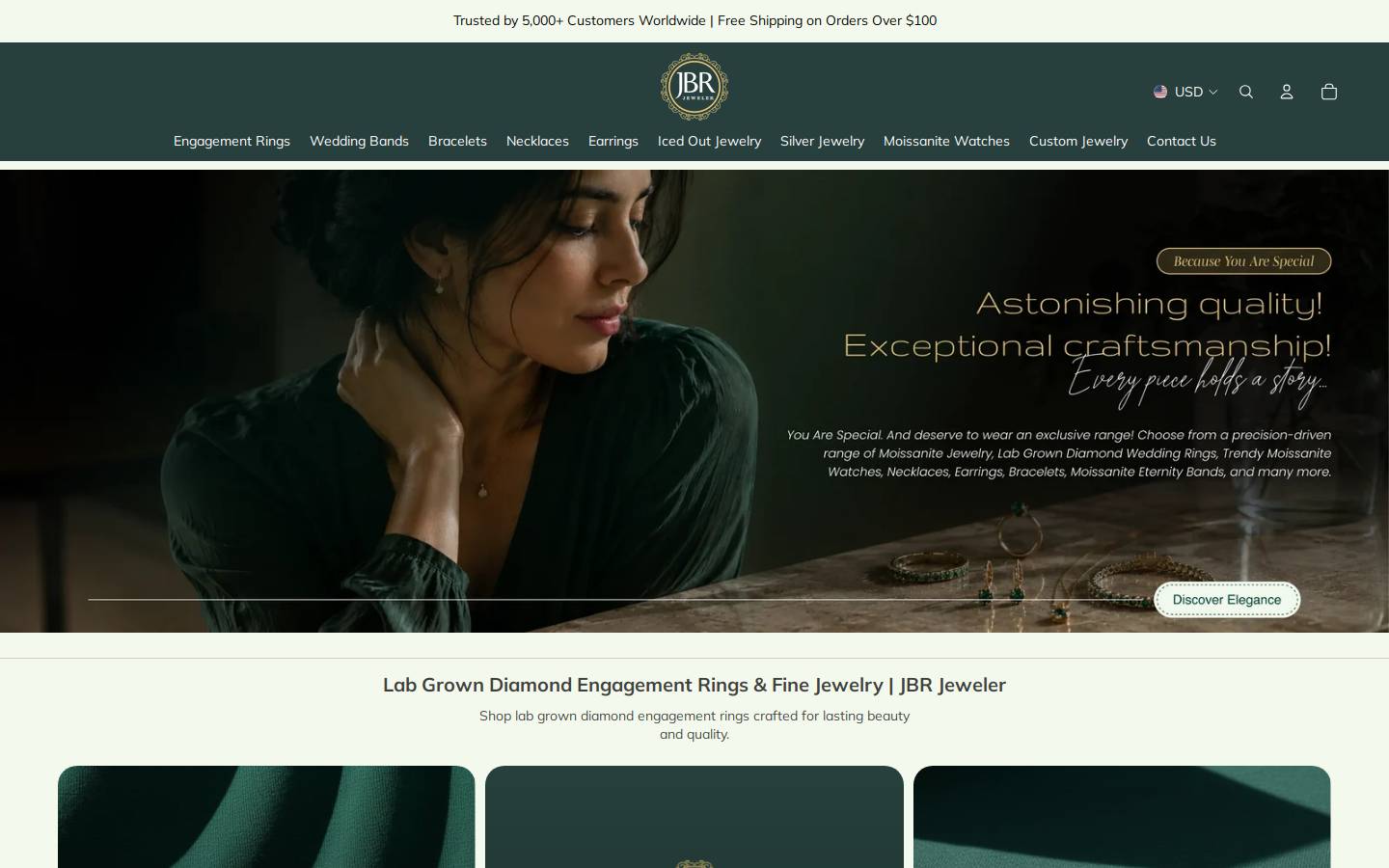 Jbrjeweler homepage screenshot