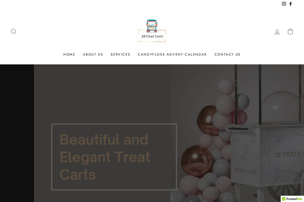 jbtreatcarts.com homepage screenshot