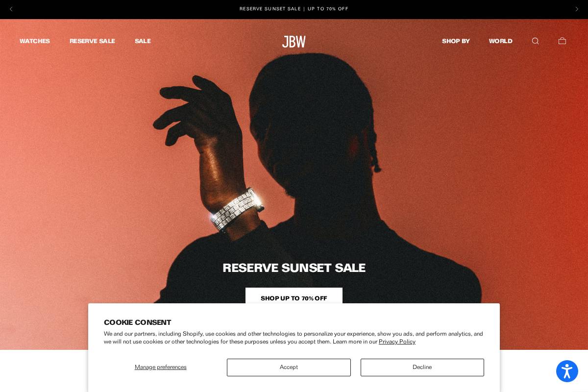 JBW homepage screenshot