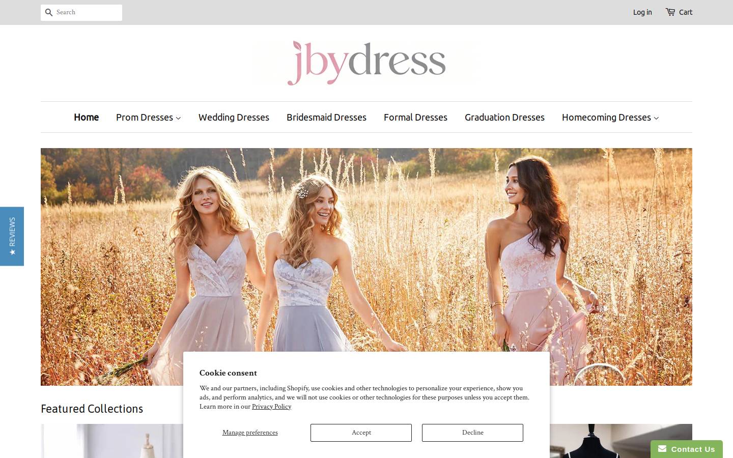 Jbydress homepage screenshot