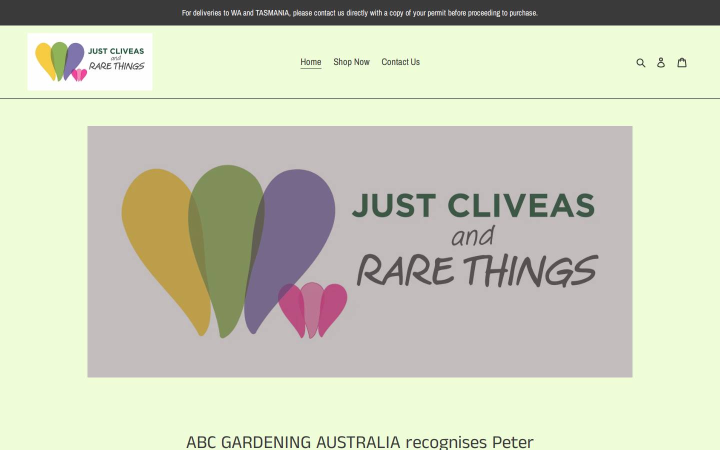 jcart.com.au homepage screenshot