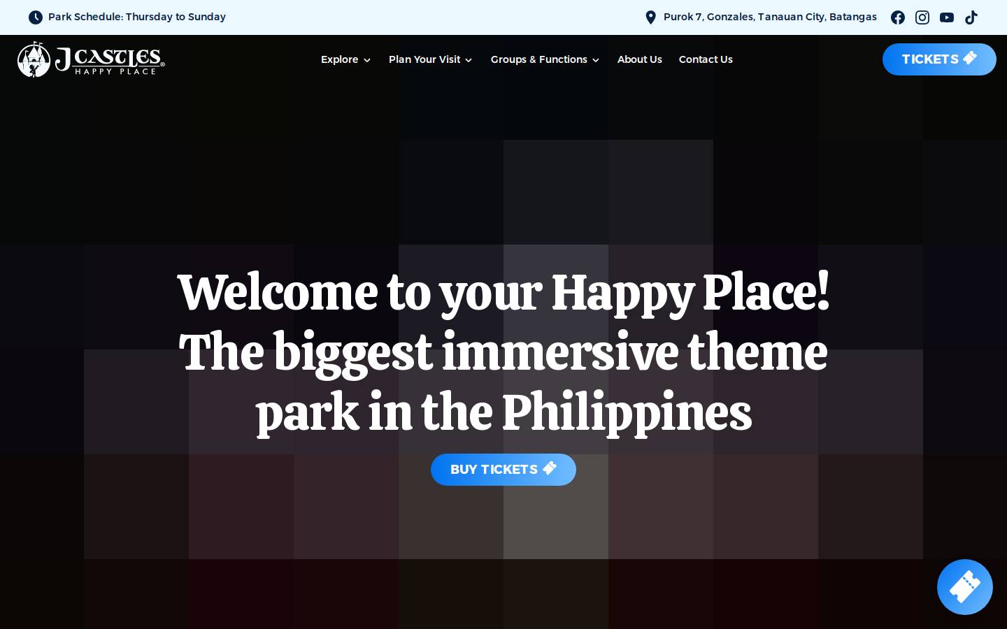 jcastles.com homepage screenshot