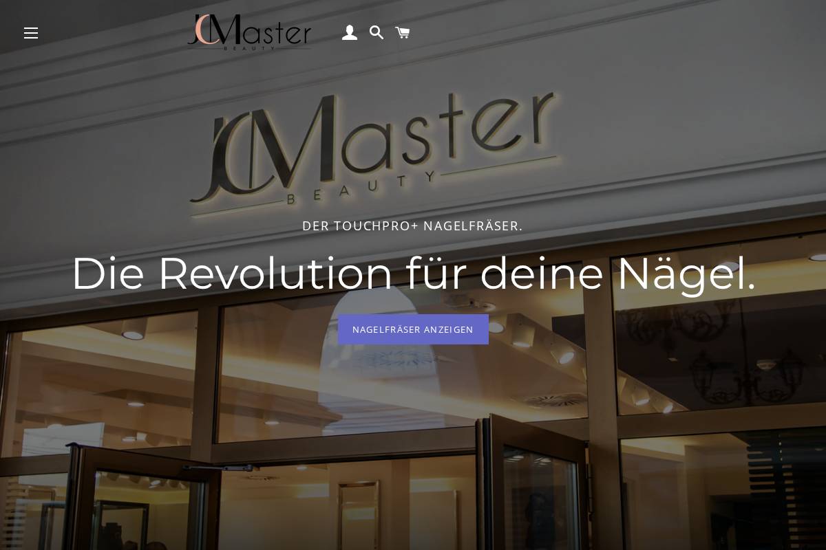 Jcmaster Beauty homepage screenshot