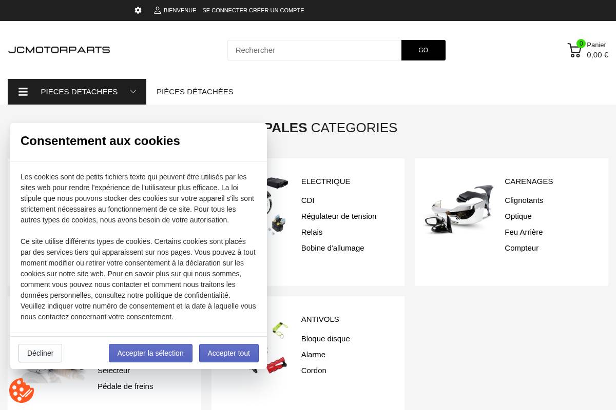 jcmotorparts homepage screenshot