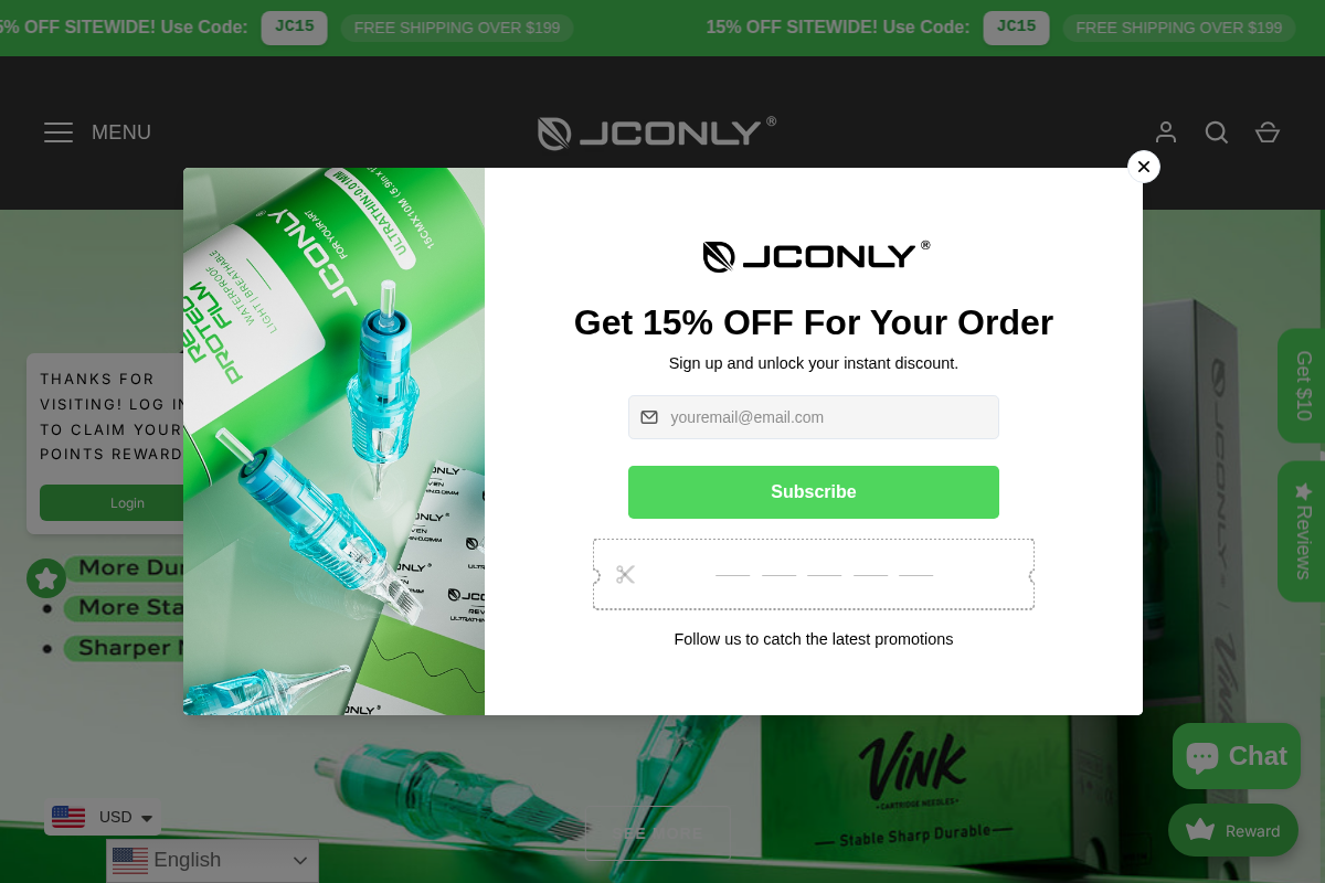 Jconly homepage screenshot