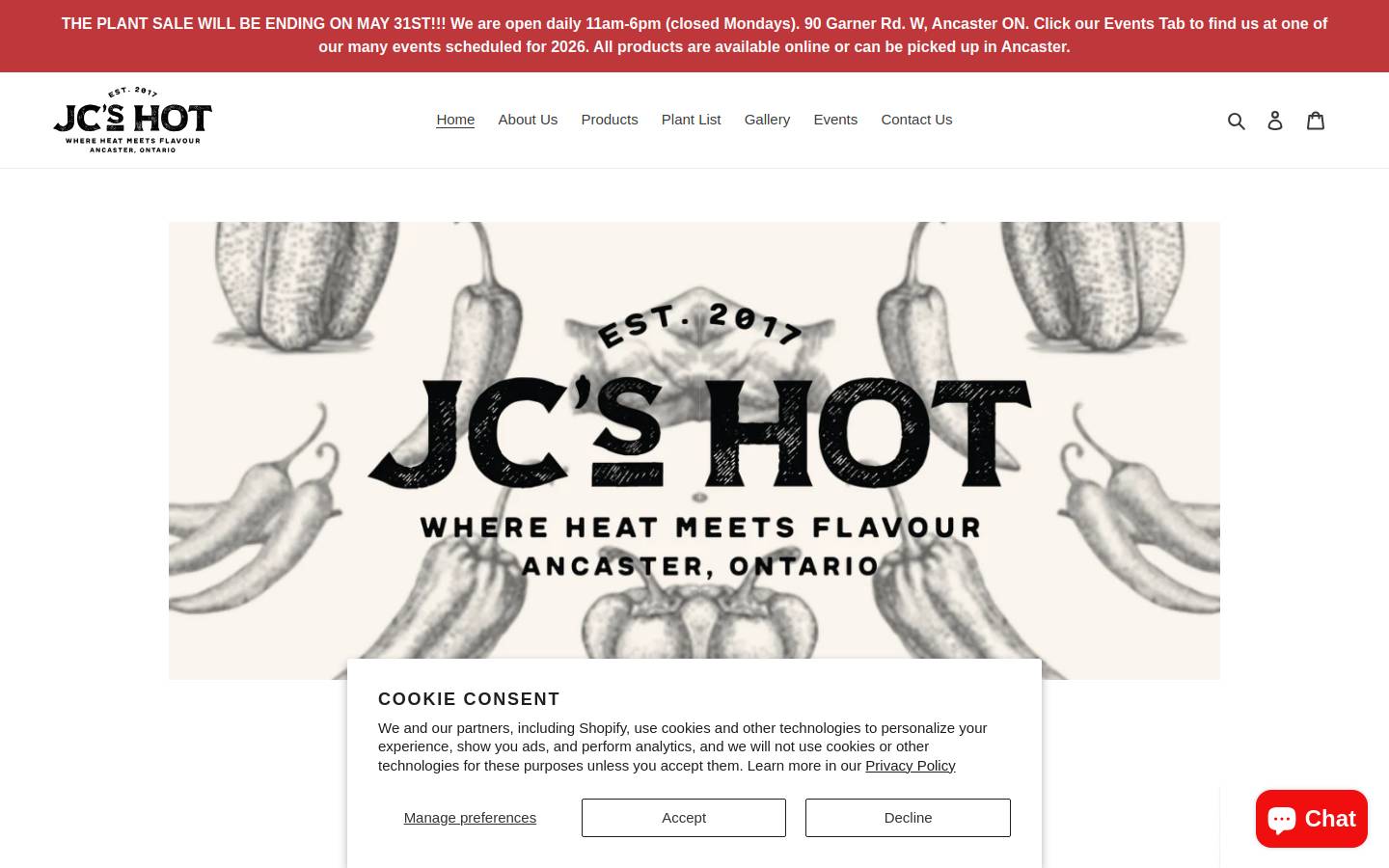 jcshot.com homepage screenshot