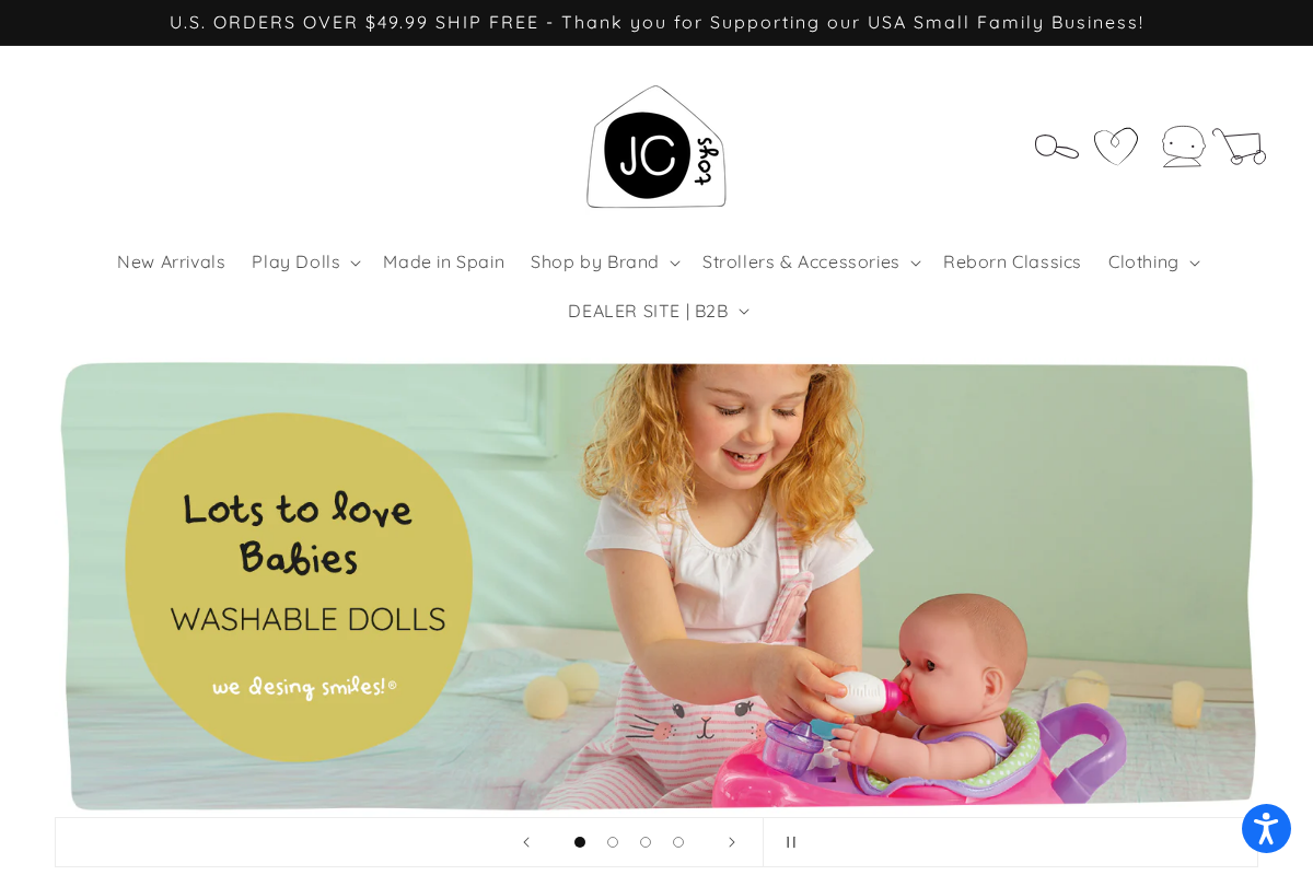JC Toys homepage screenshot