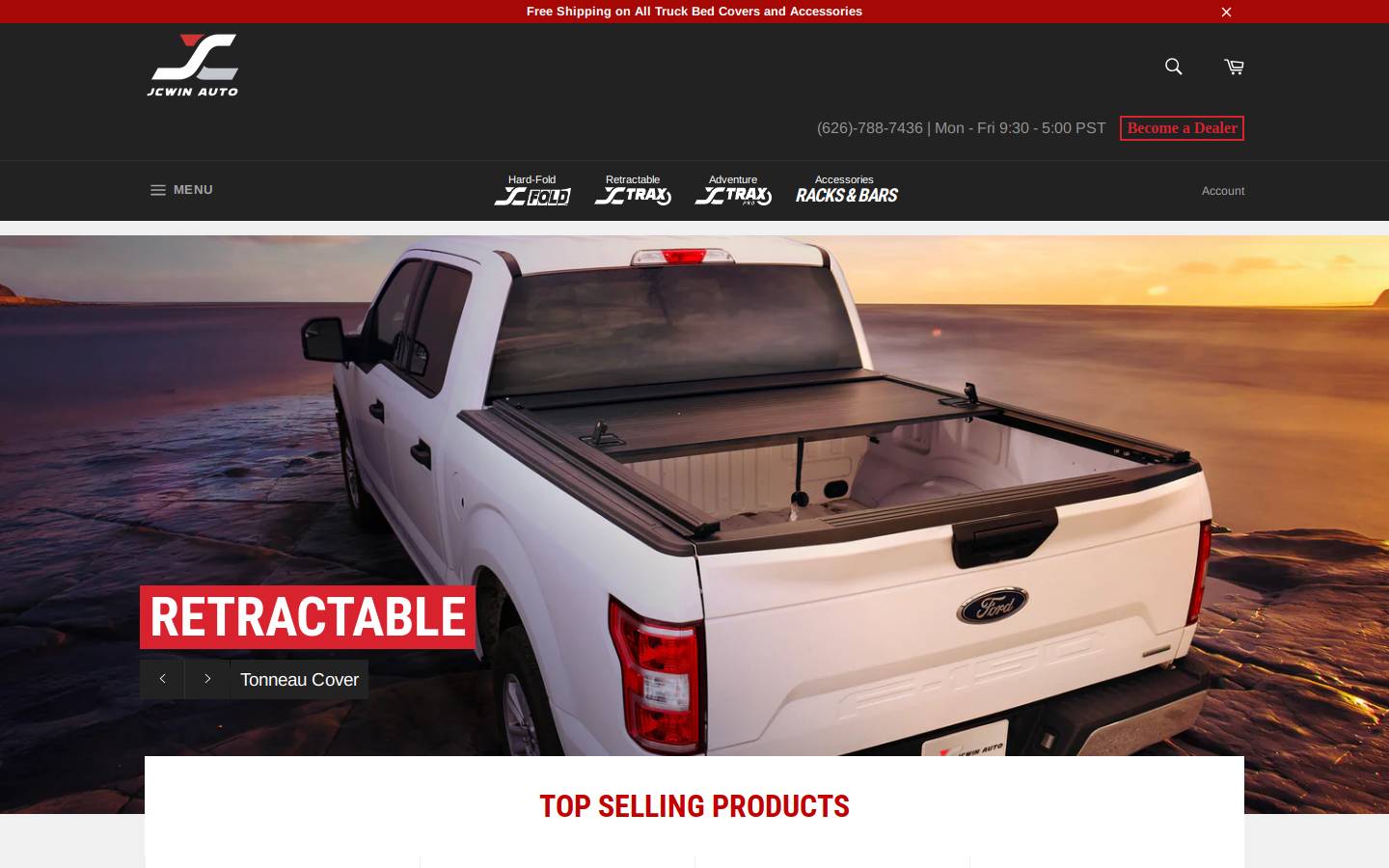 jcwinauto.com homepage screenshot