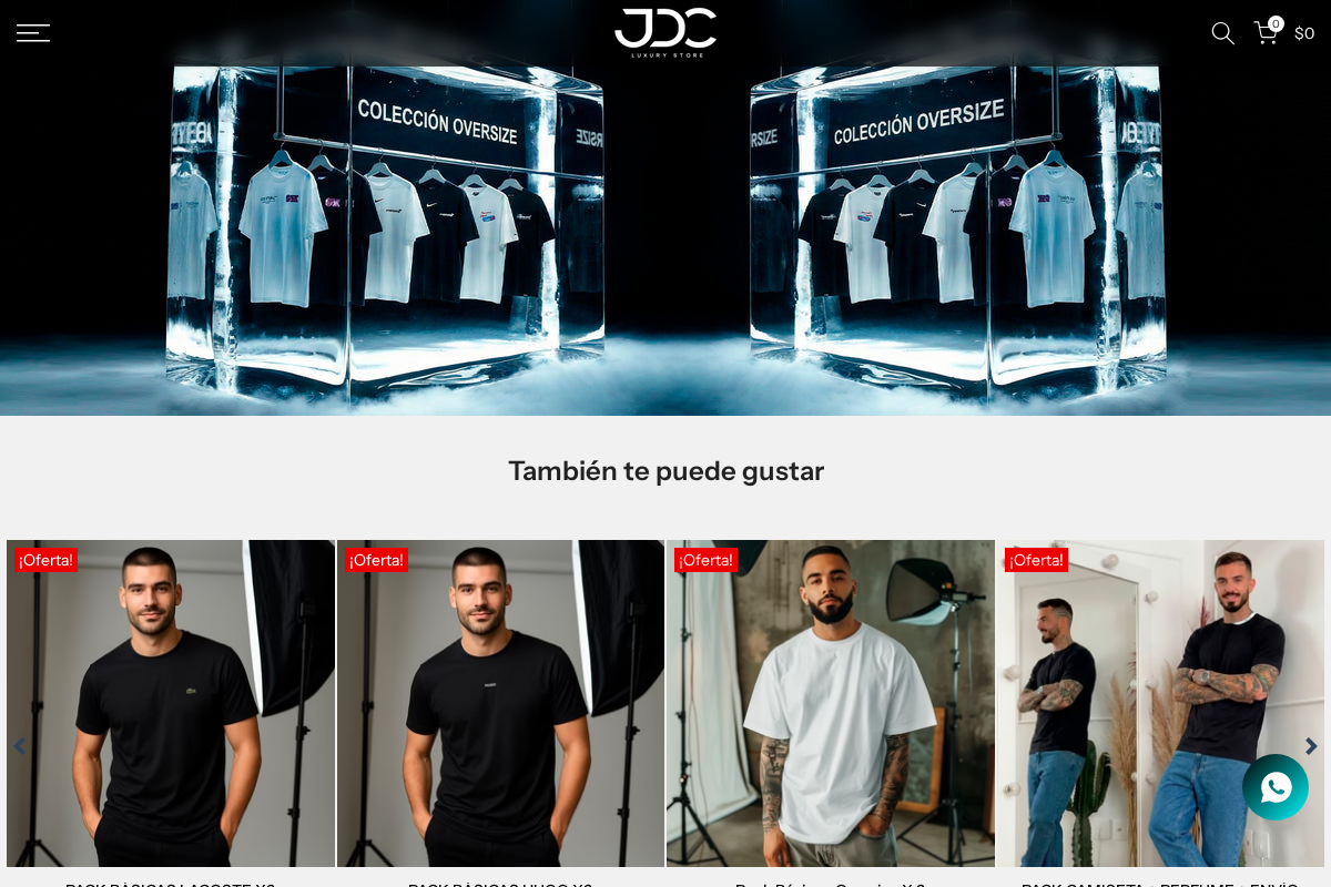 JDC LUXURY STORE homepage screenshot