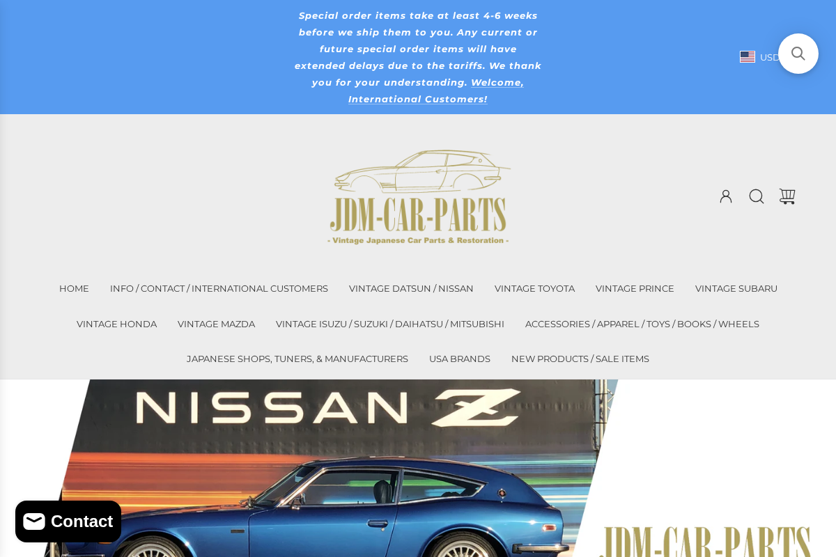 JDM CAR PARTS homepage screenshot