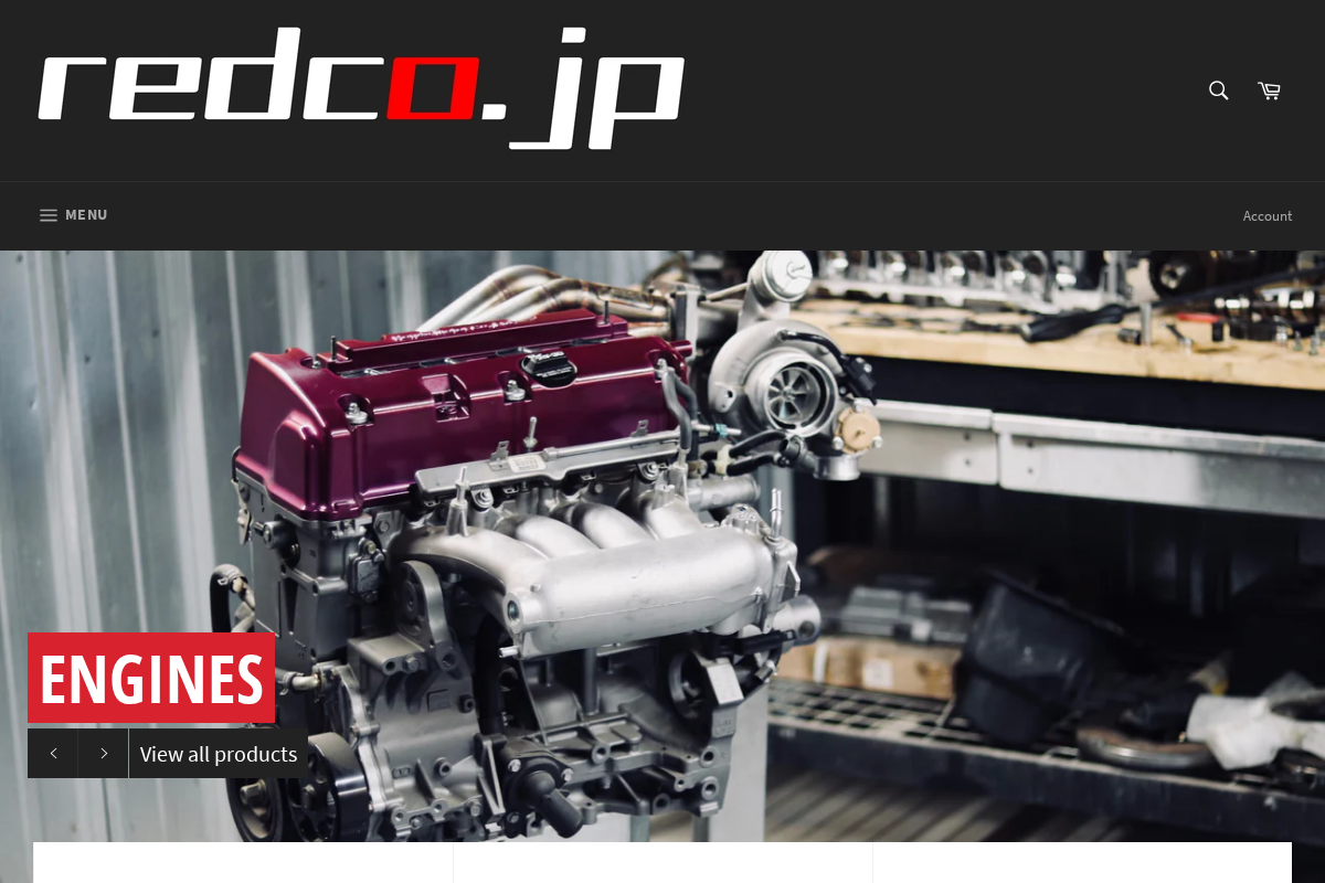 jdm-engines.com homepage screenshot