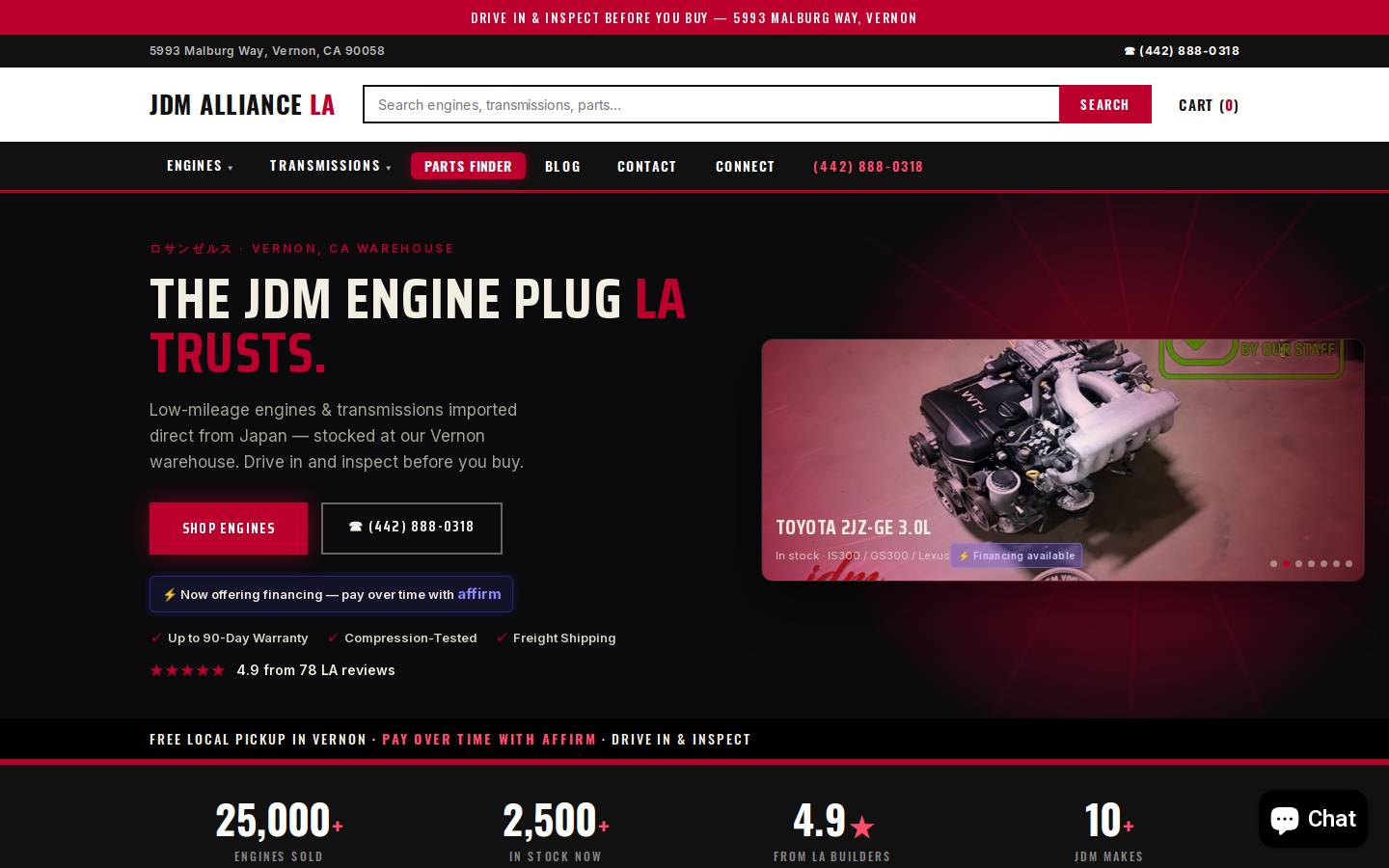 jdmalliancela.com homepage screenshot