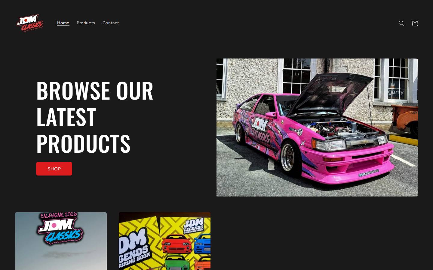 jdmclassicsirl.com homepage screenshot