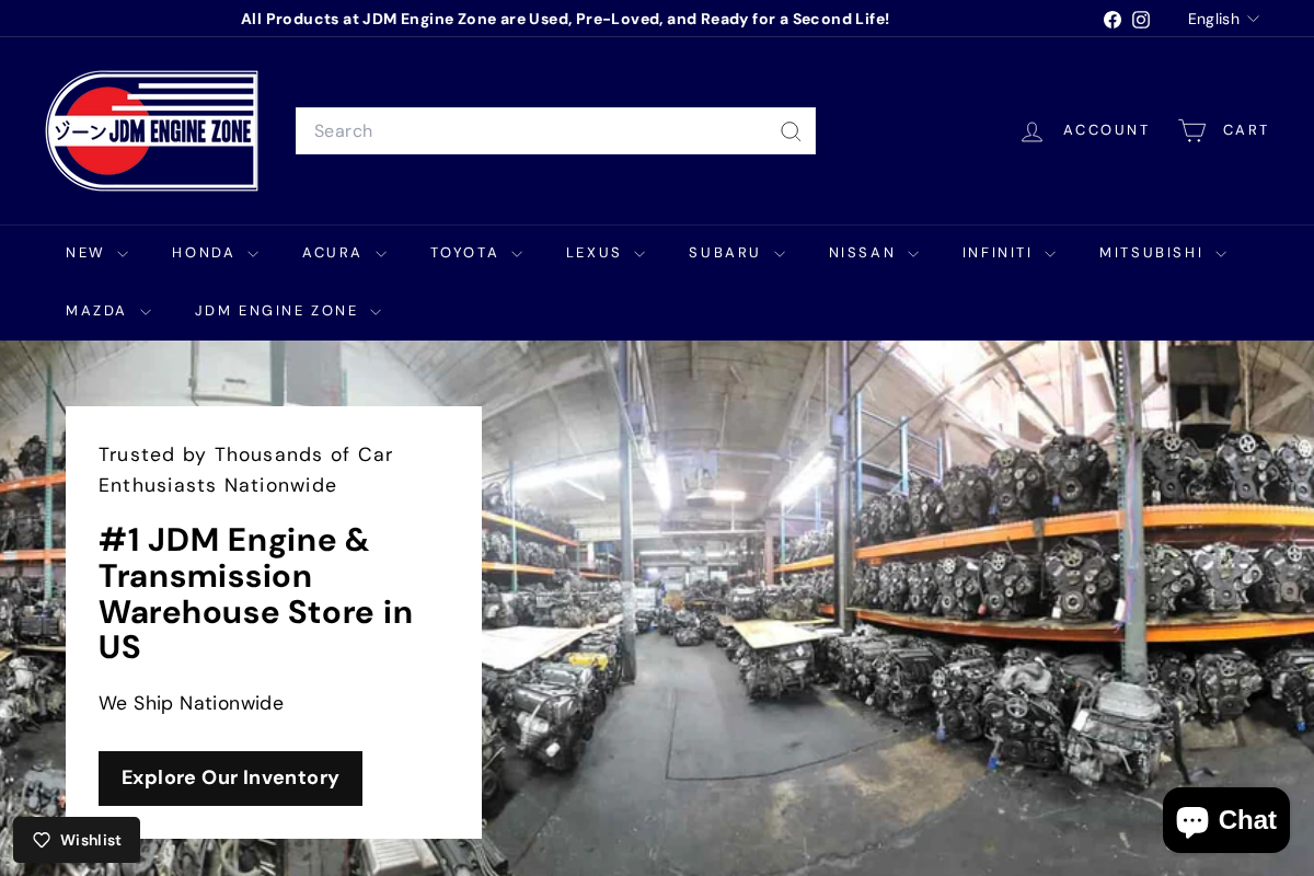JDM ENGINE ZONE homepage screenshot