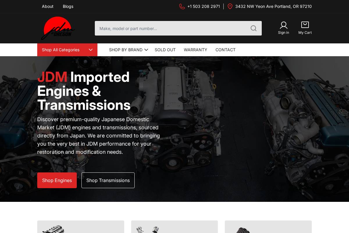 jdmoforegon.com homepage screenshot