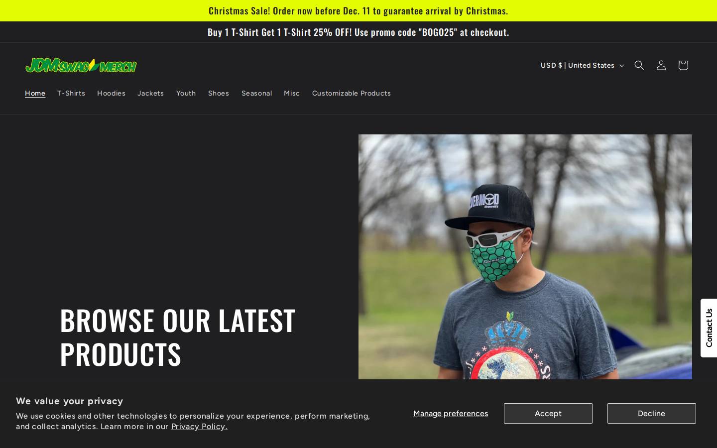 jdmswag.com homepage screenshot