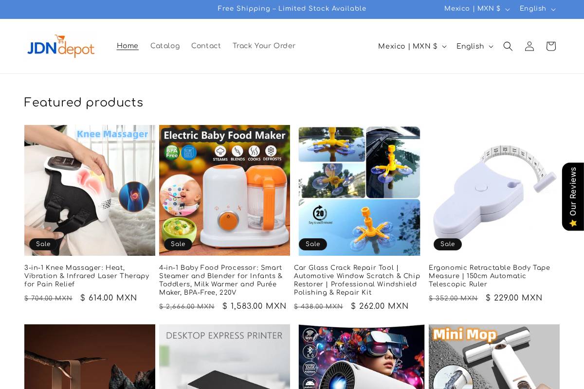 jdndepot.com homepage screenshot
