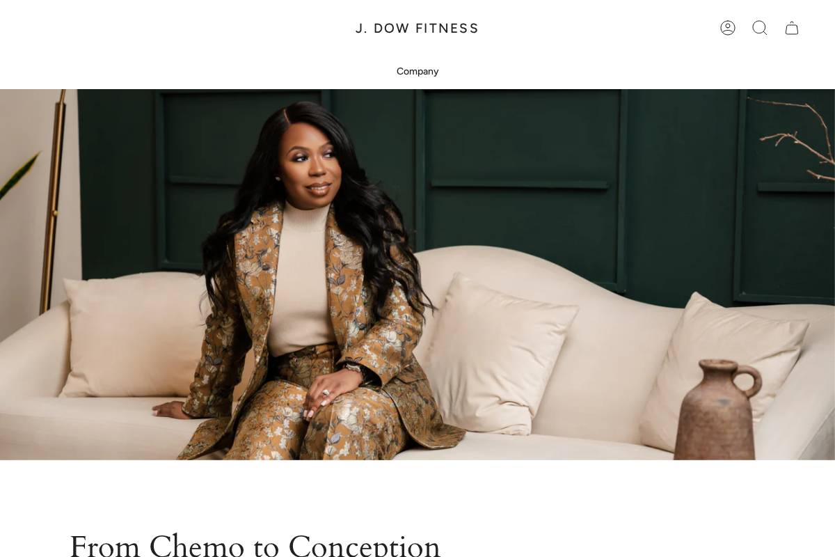 jdowfitness.com homepage screenshot