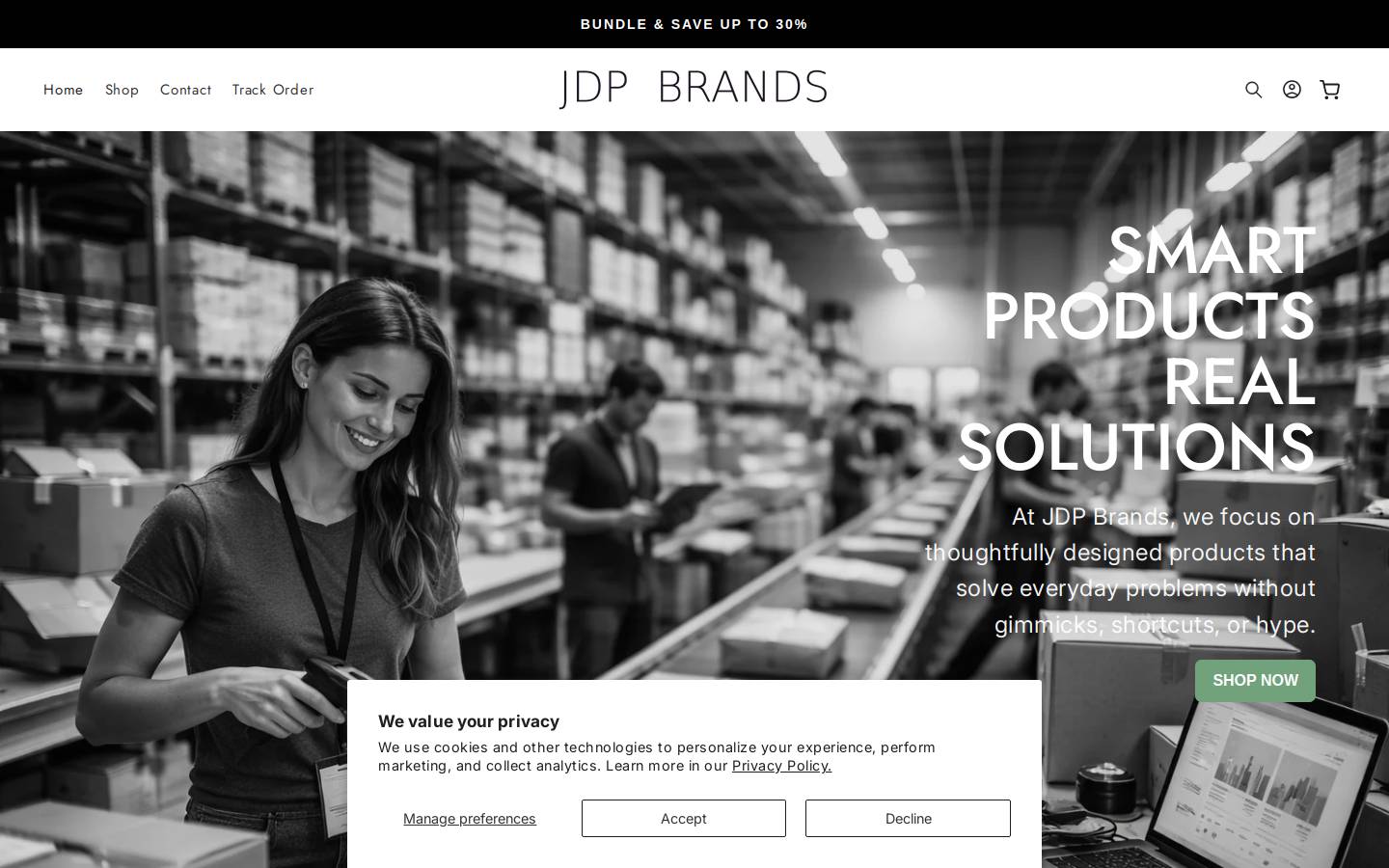jdpbrands.com homepage screenshot