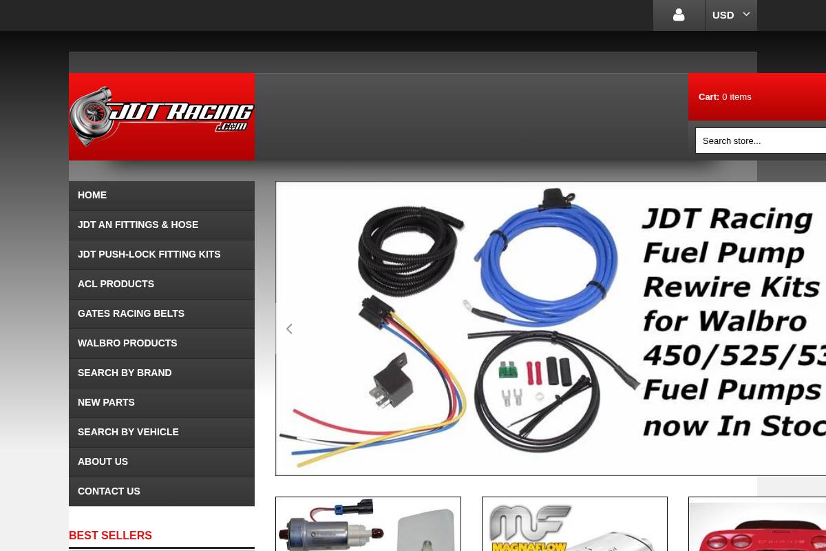 Jdtracing homepage screenshot