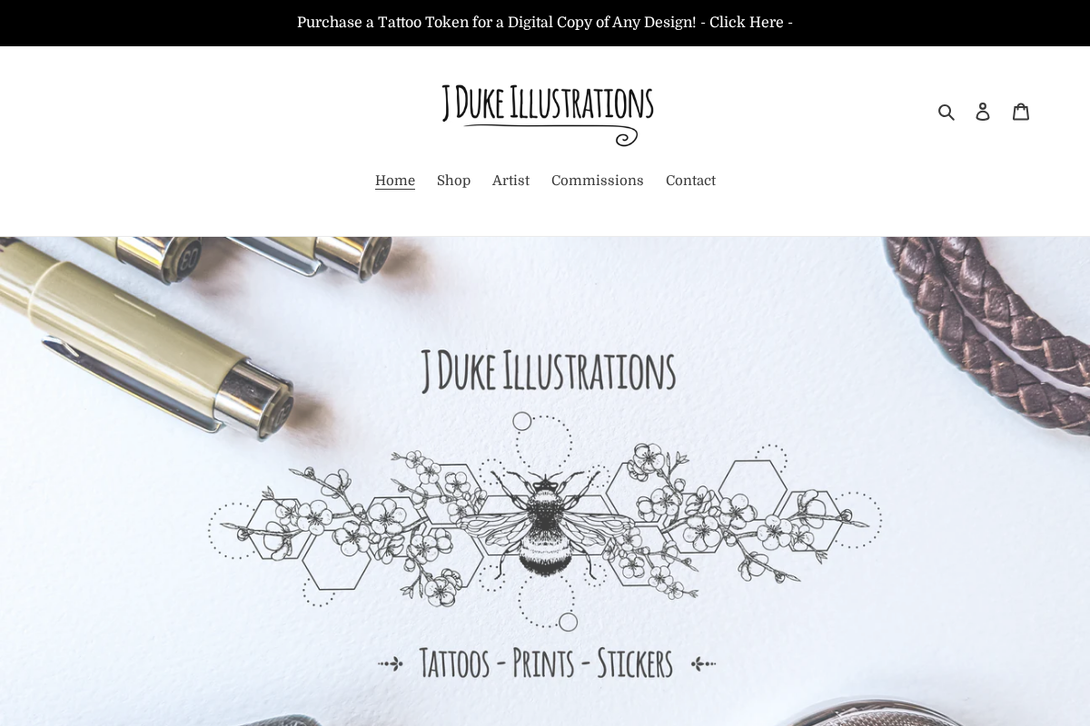 JD Illustrations Ltd homepage screenshot