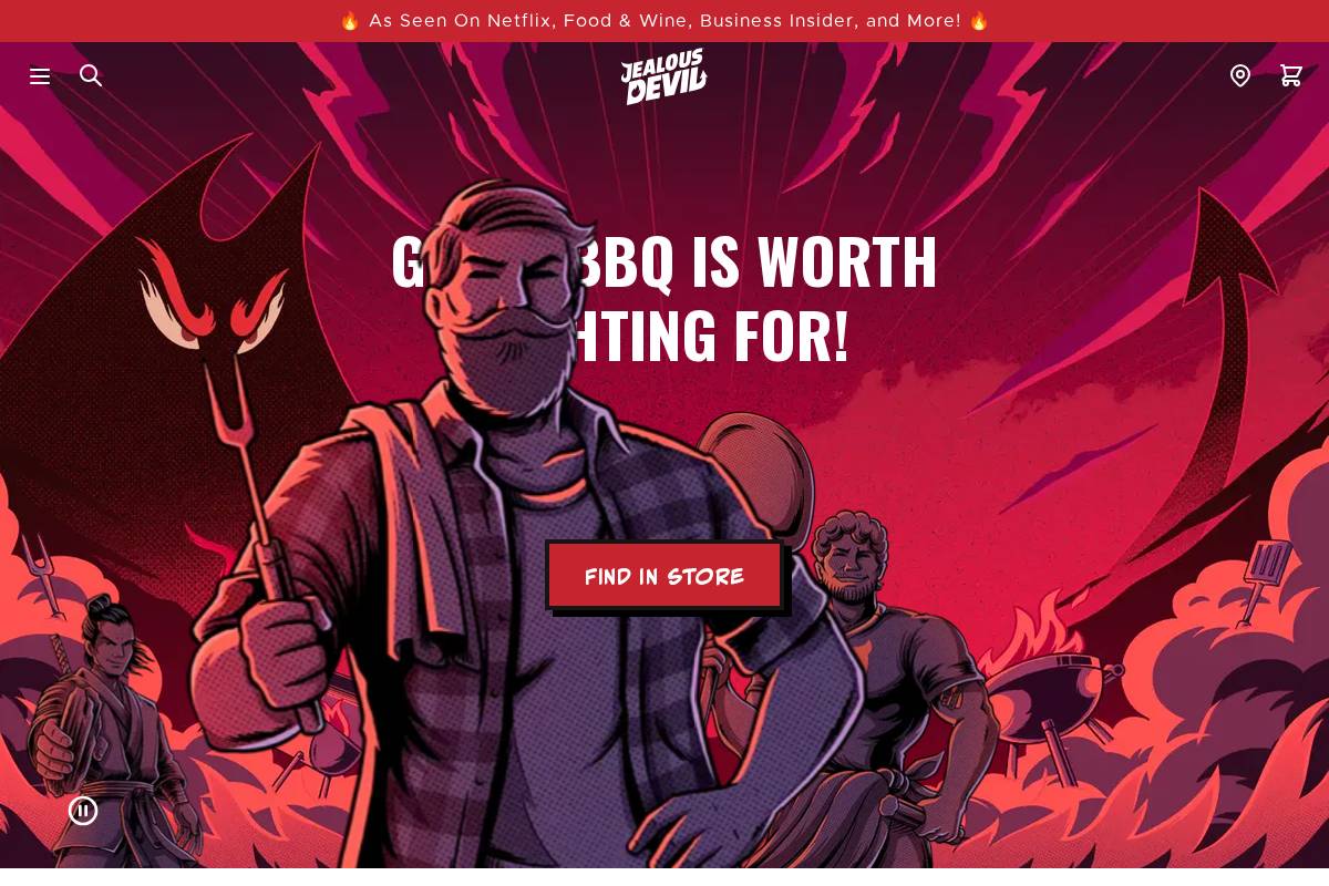 jealousdevil.com homepage screenshot