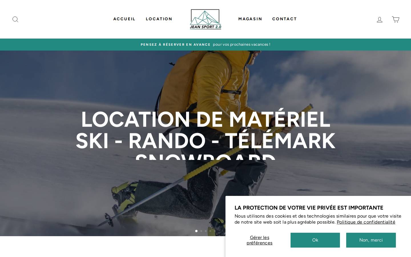 jean-sport.com homepage screenshot