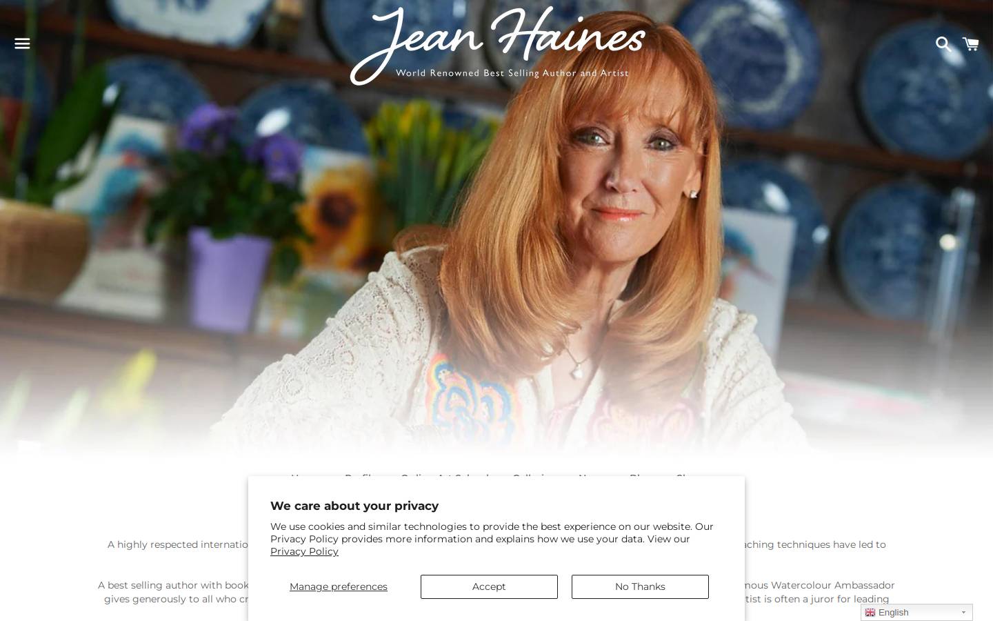 jeanhaines.co.uk homepage screenshot