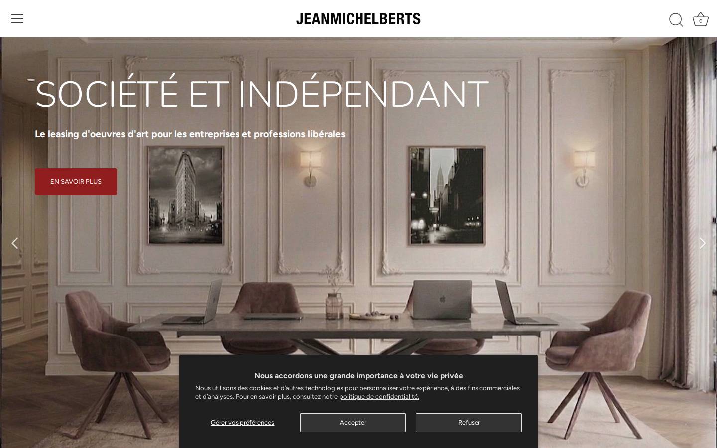 jeanmichelberts.com homepage screenshot