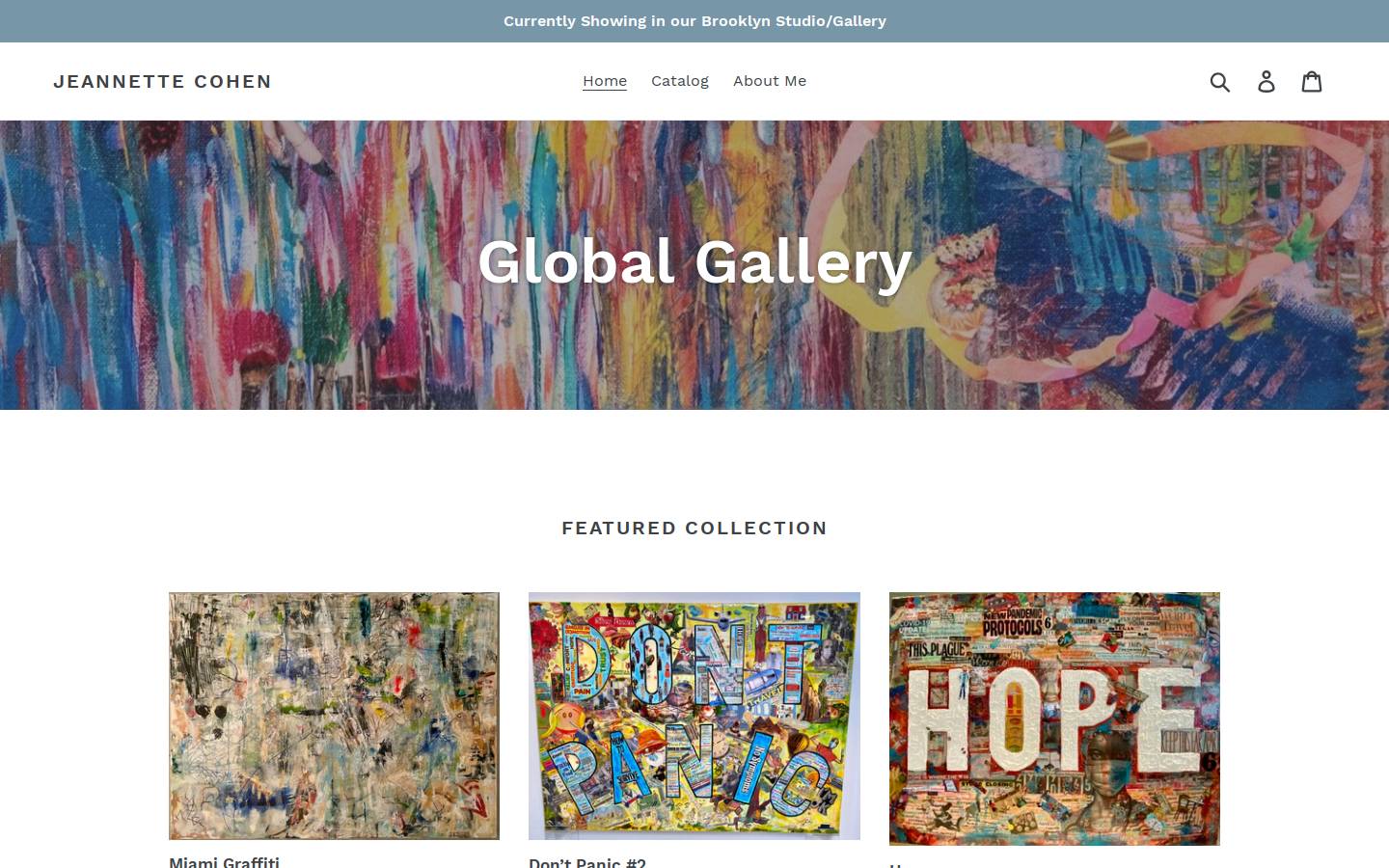 jeannettecohen.com homepage screenshot