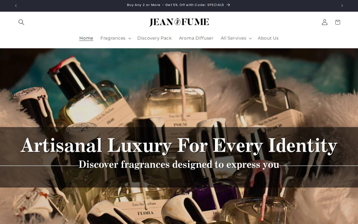jeanofume.com homepage screenshot