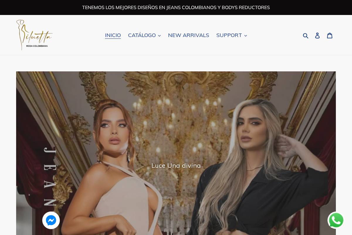 jeanscolombianos.mx homepage screenshot