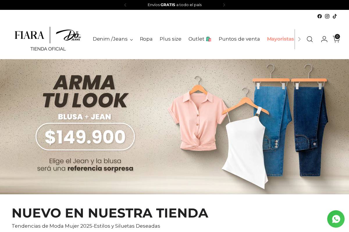 jeansymoda.com homepage screenshot