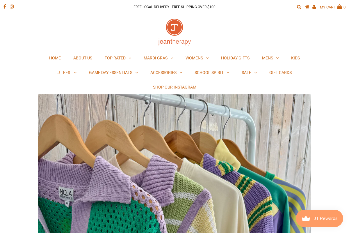 Jeantherapy homepage screenshot