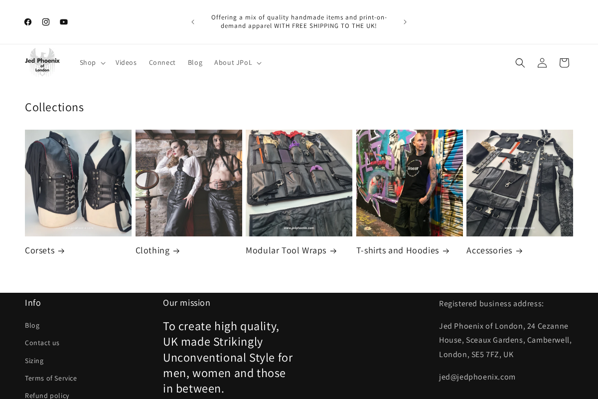 jedphoenix.com homepage screenshot