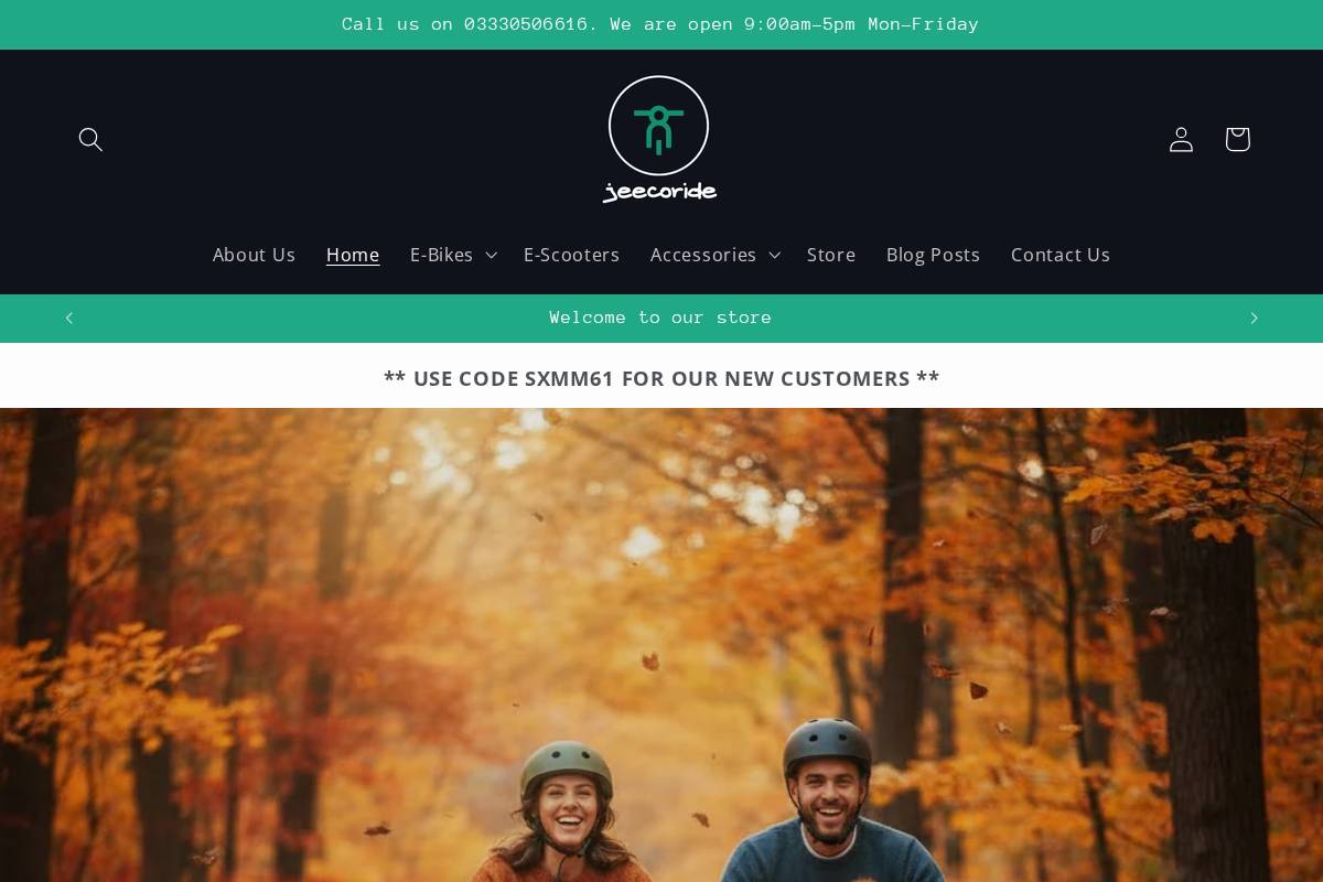 Jeecoride homepage screenshot