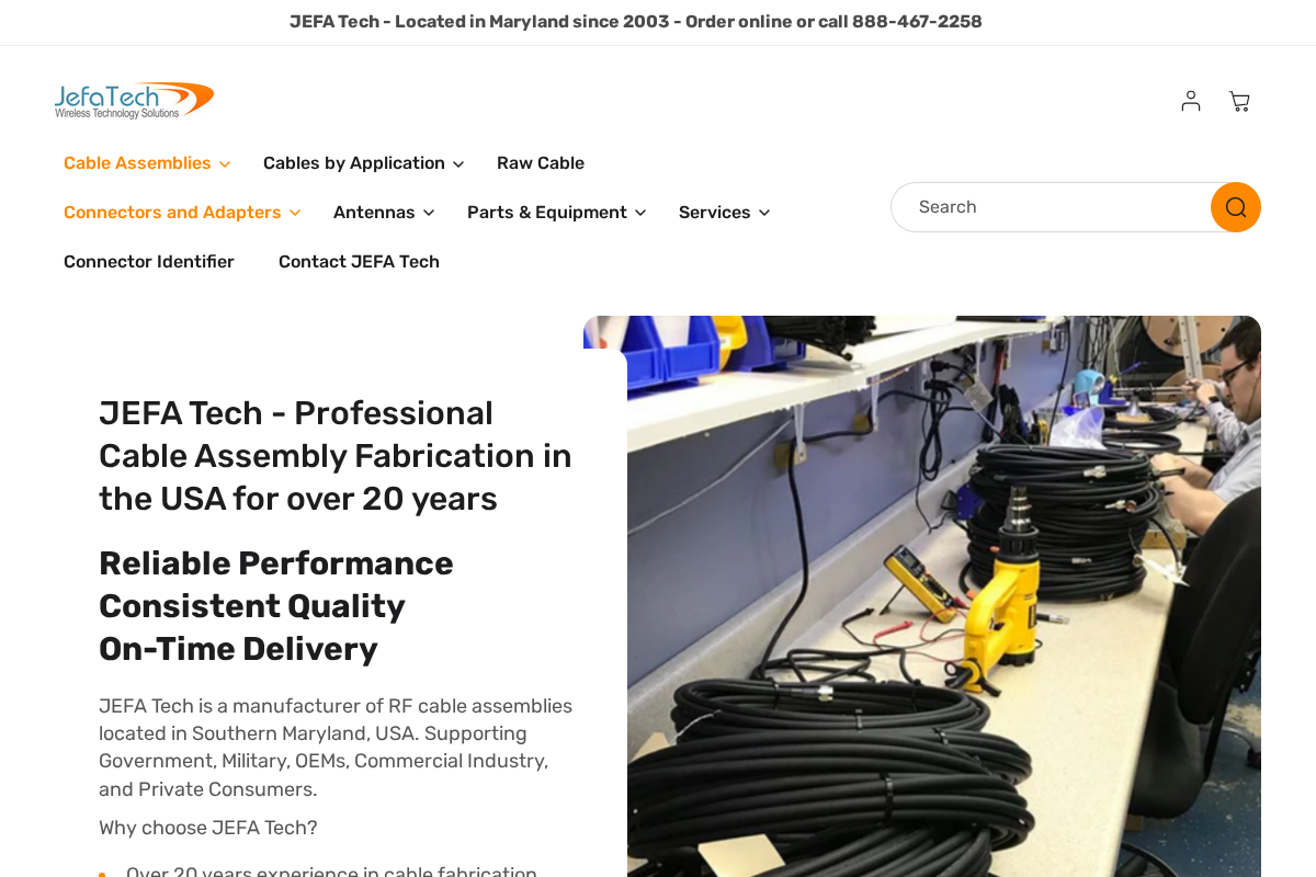 jefatech.com homepage screenshot