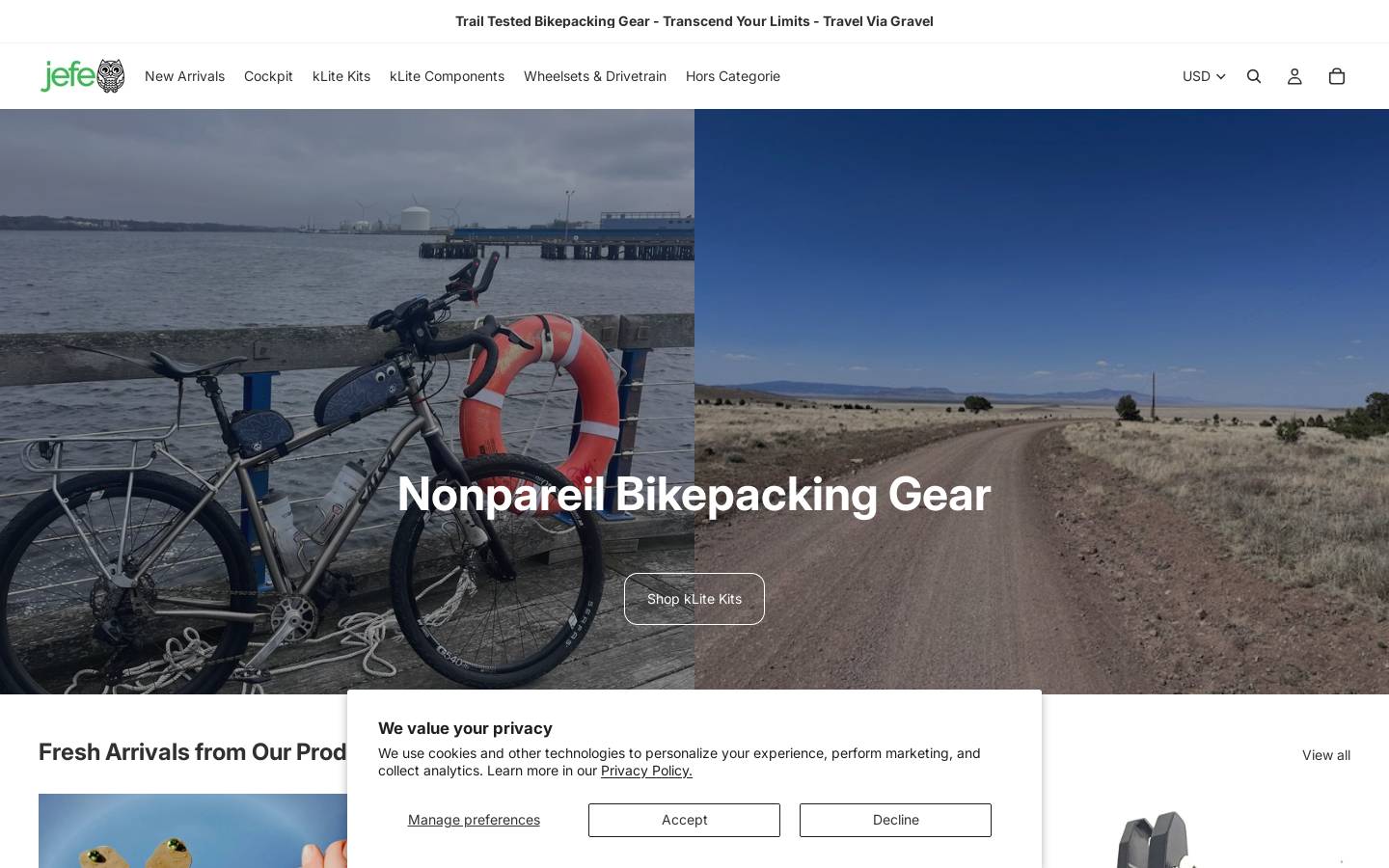 jefe.bike homepage screenshot