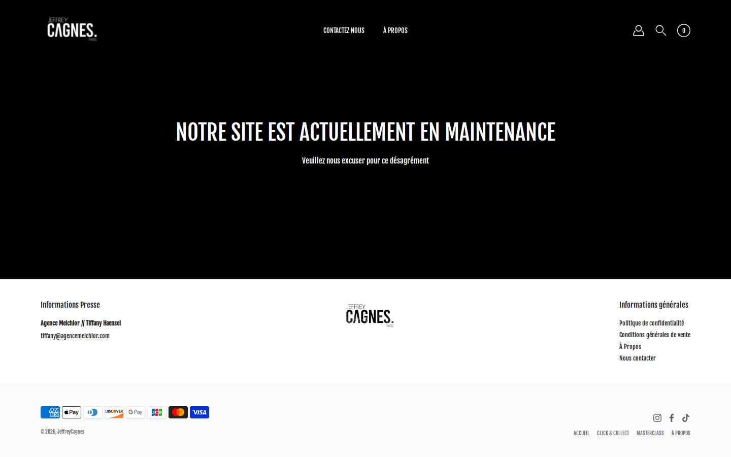 jeffreycagnes.com homepage screenshot