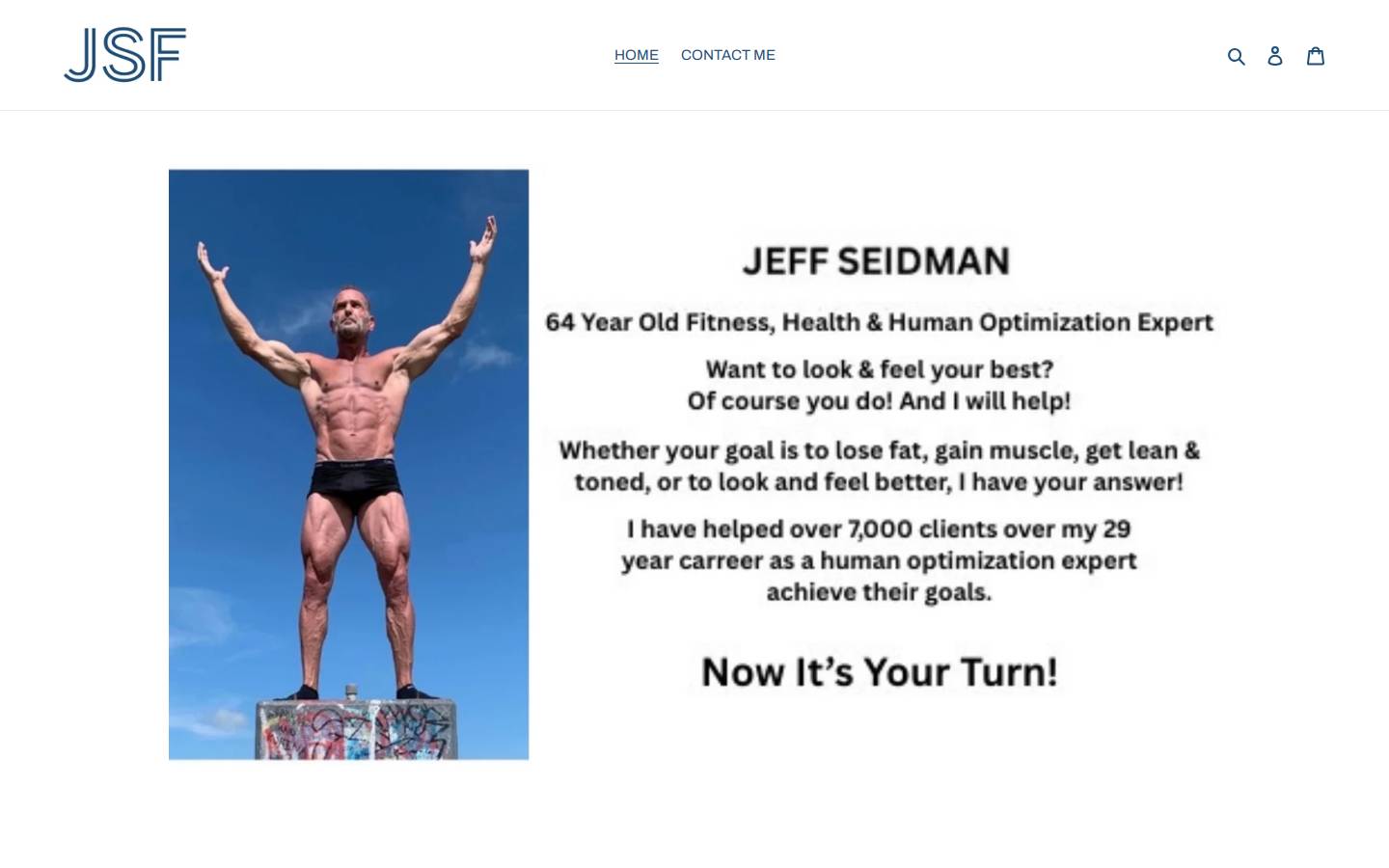 jeffseidman.com homepage screenshot