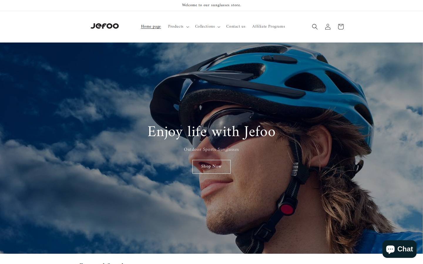 Jefoo homepage screenshot