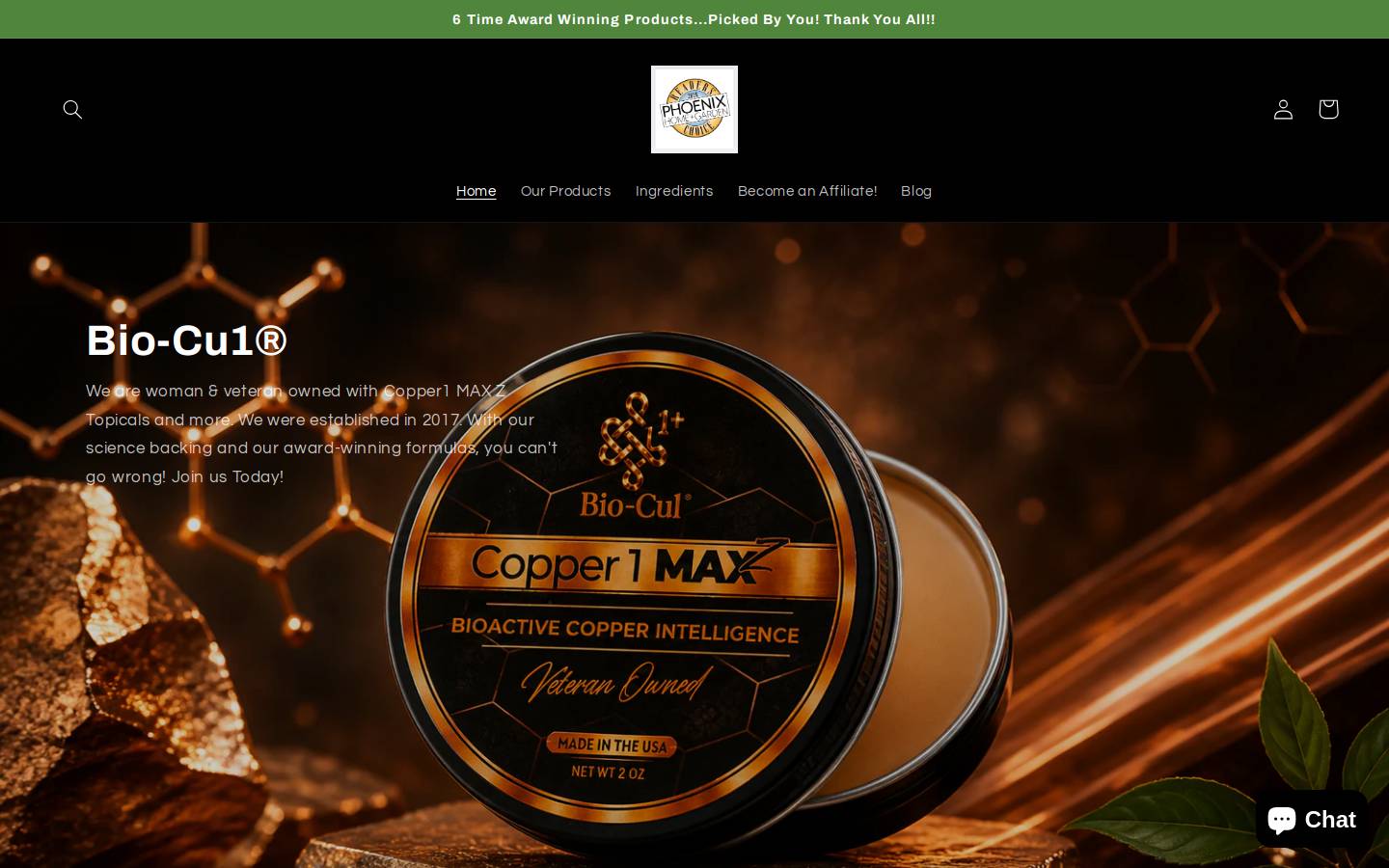 jefrosbotanicals.com homepage screenshot