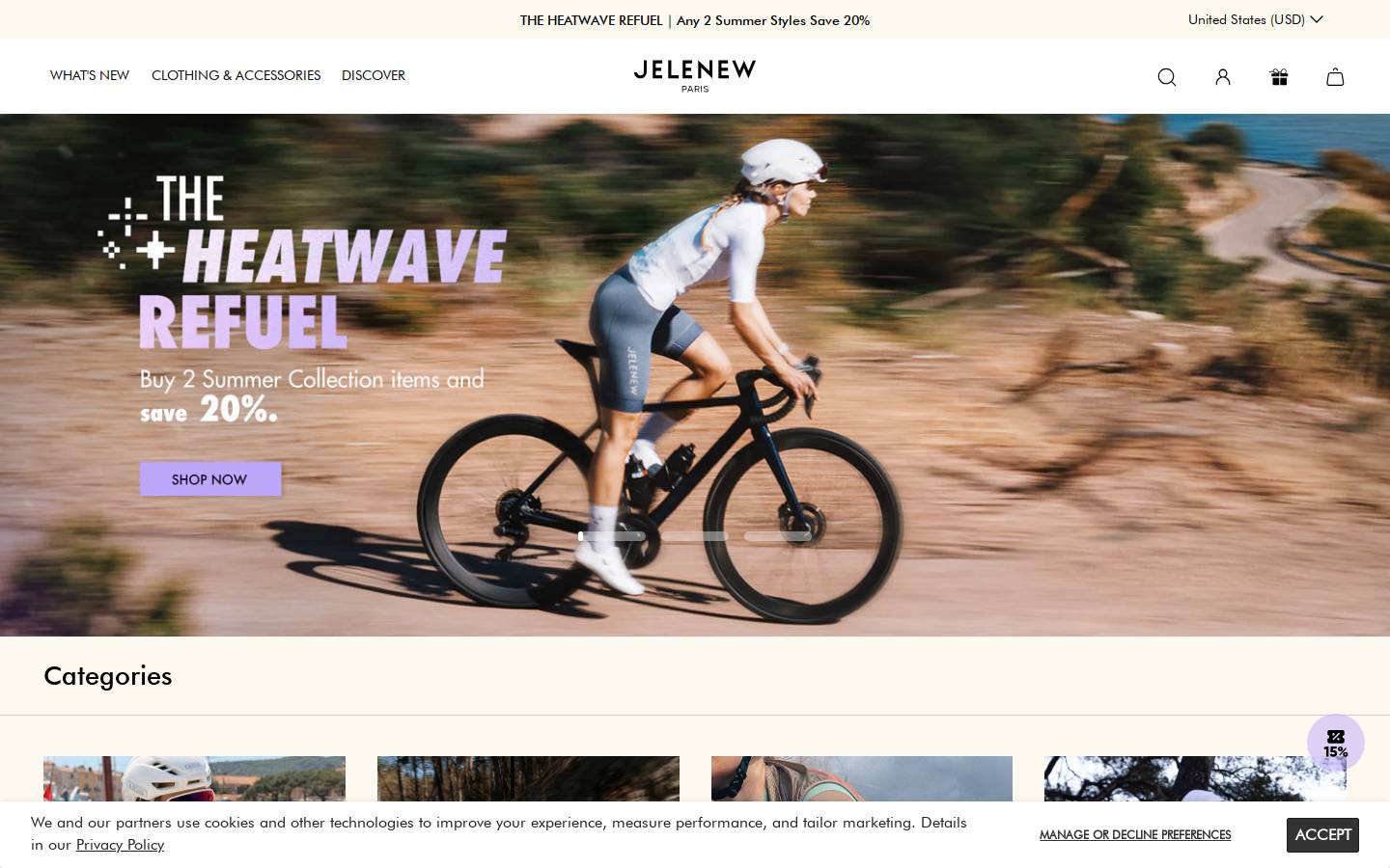 Jelenew Incorporated homepage screenshot