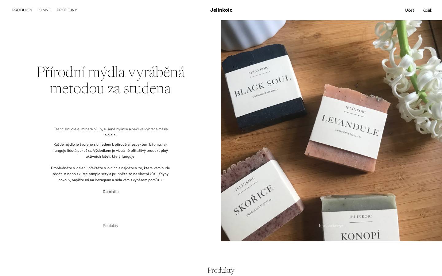 jelinkoic.cz homepage screenshot