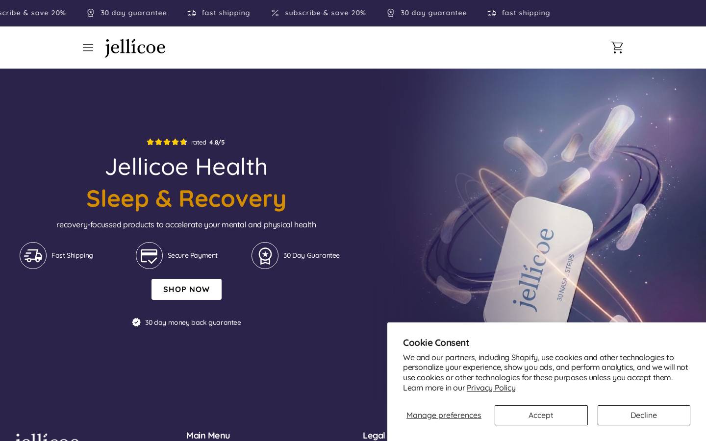 jellicoehealth.com homepage screenshot